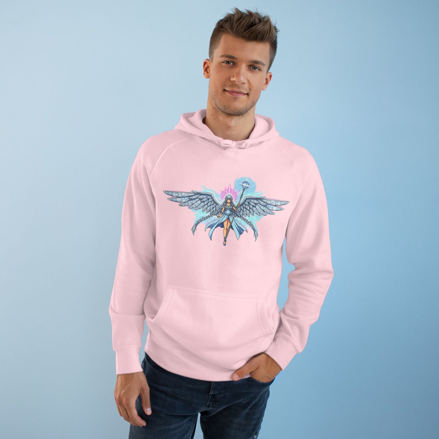 Winged Valkyrie Hoodie — Mythic Norse Warrior Graphic Sweatshirt