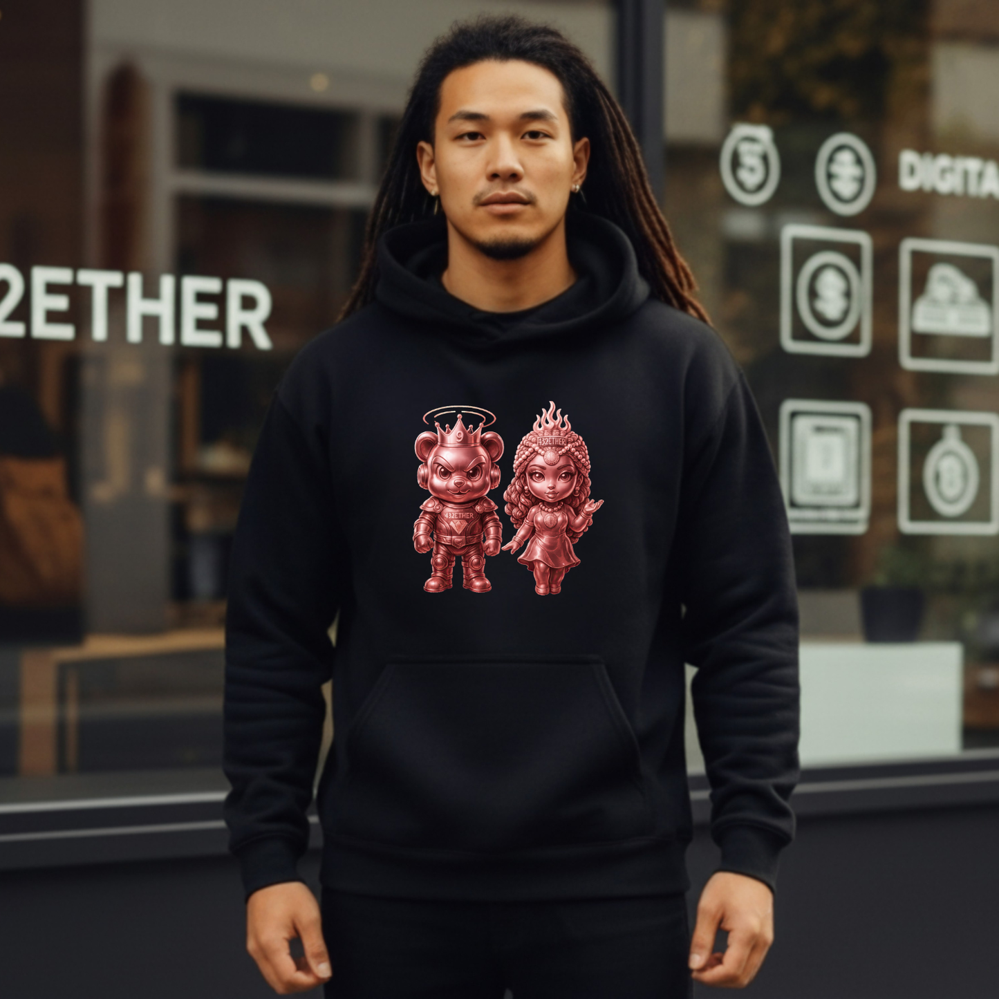 Rose Gold King & Queen Hoodie