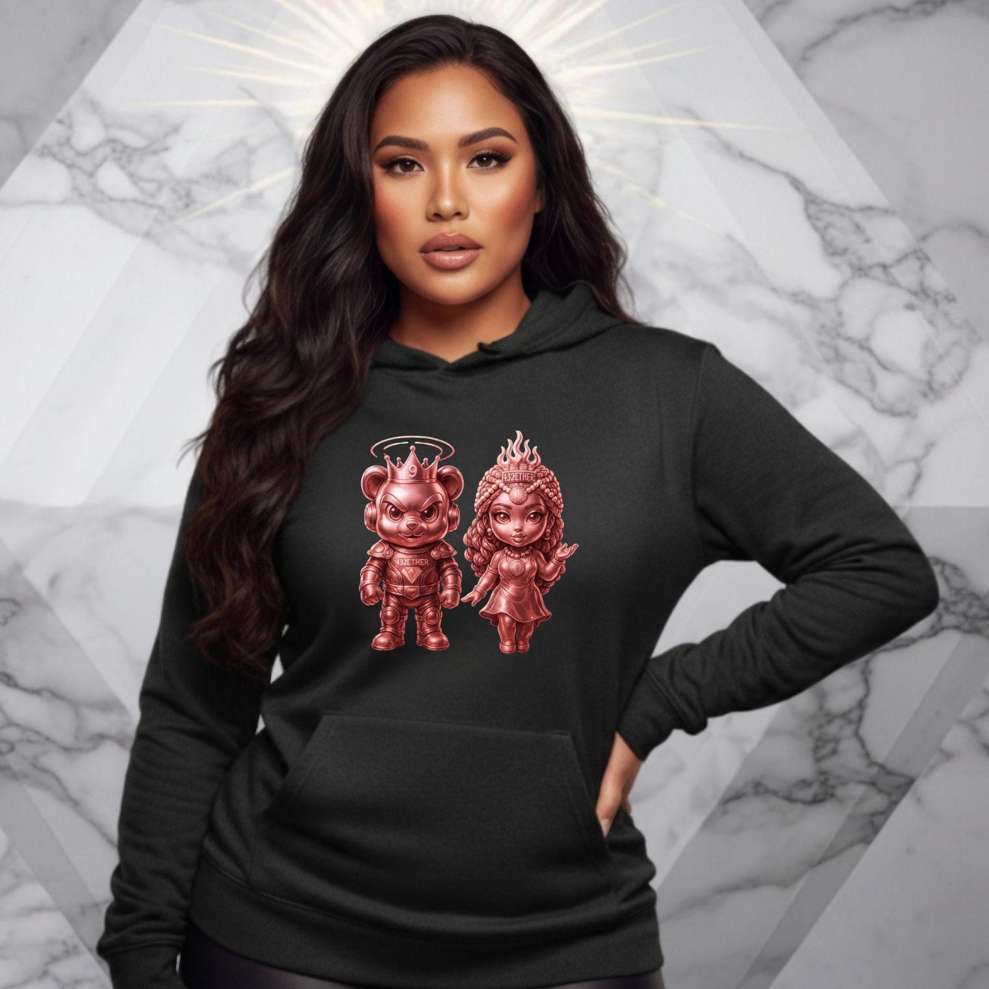 Rose Gold King & Queen Hoodie