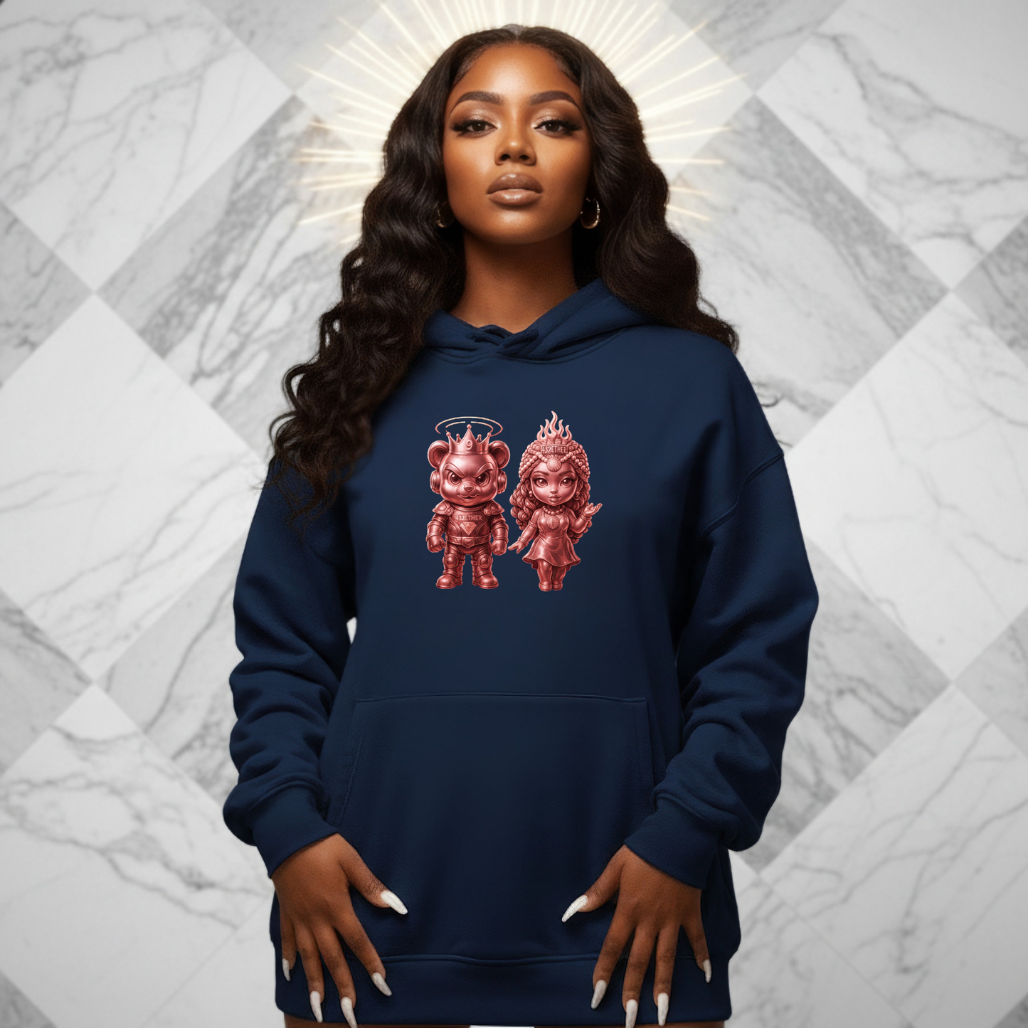 Rose Gold King & Queen Hoodie