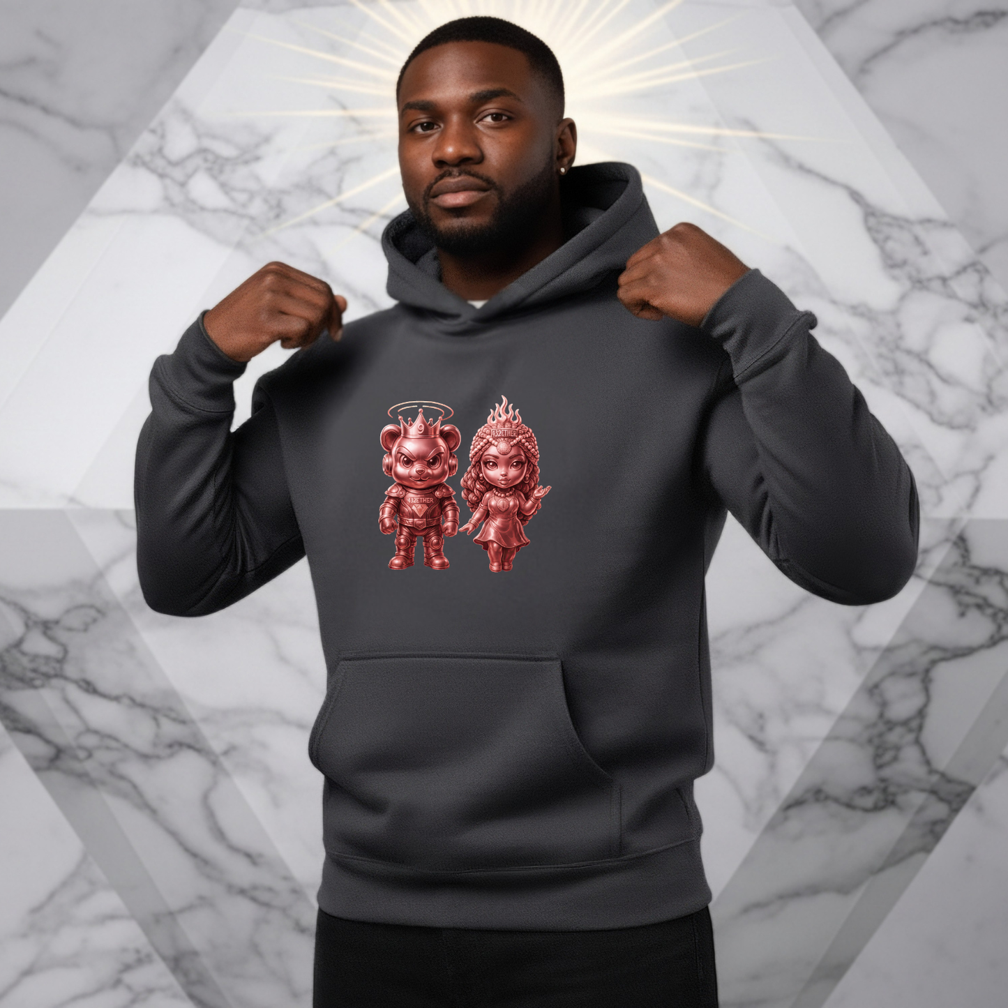 Rose Gold King & Queen Hoodie