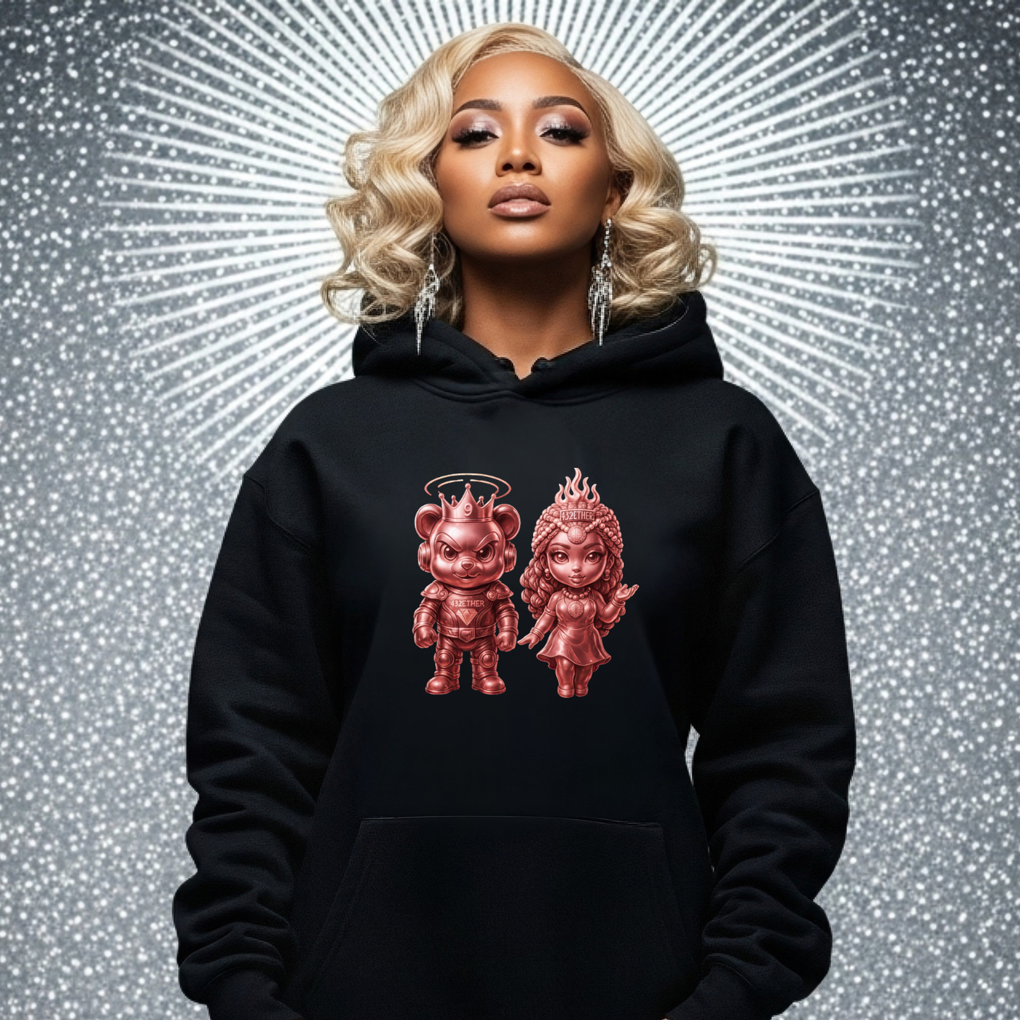 Rose Gold King & Queen Hoodie