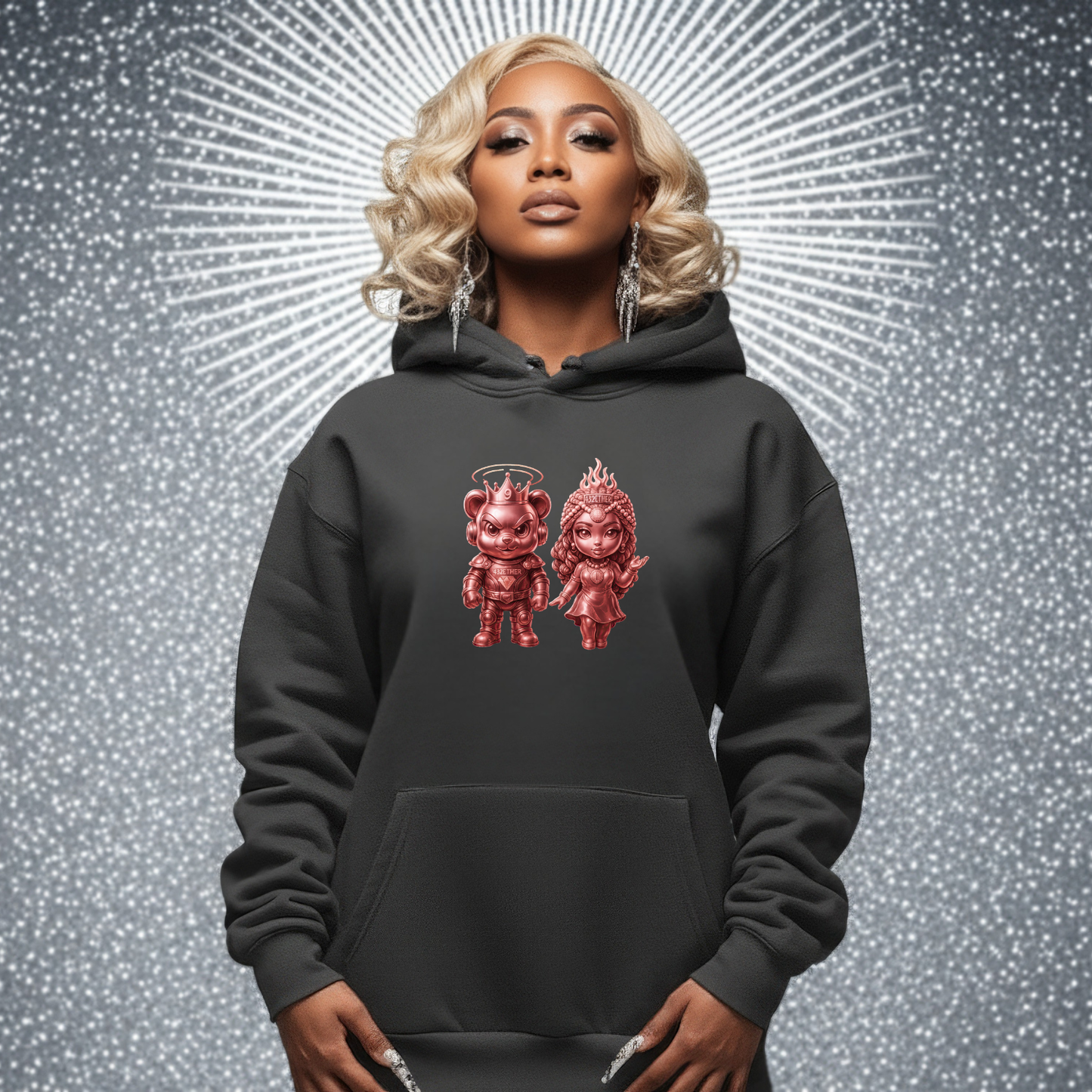 Rose Gold King & Queen Hoodie