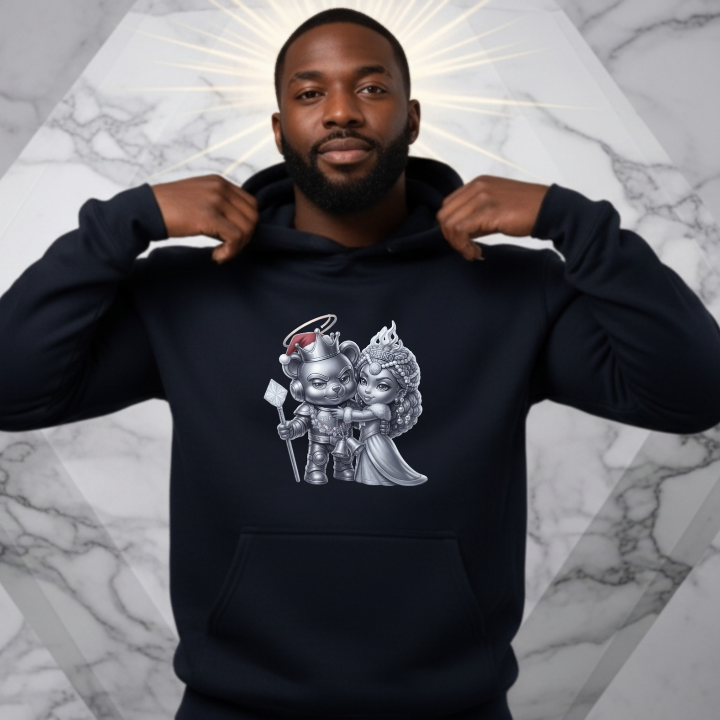 Royal Holiday Couple Hoodie