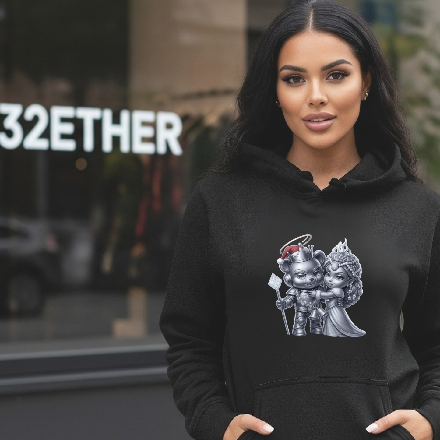 Royal Holiday Couple Hoodie