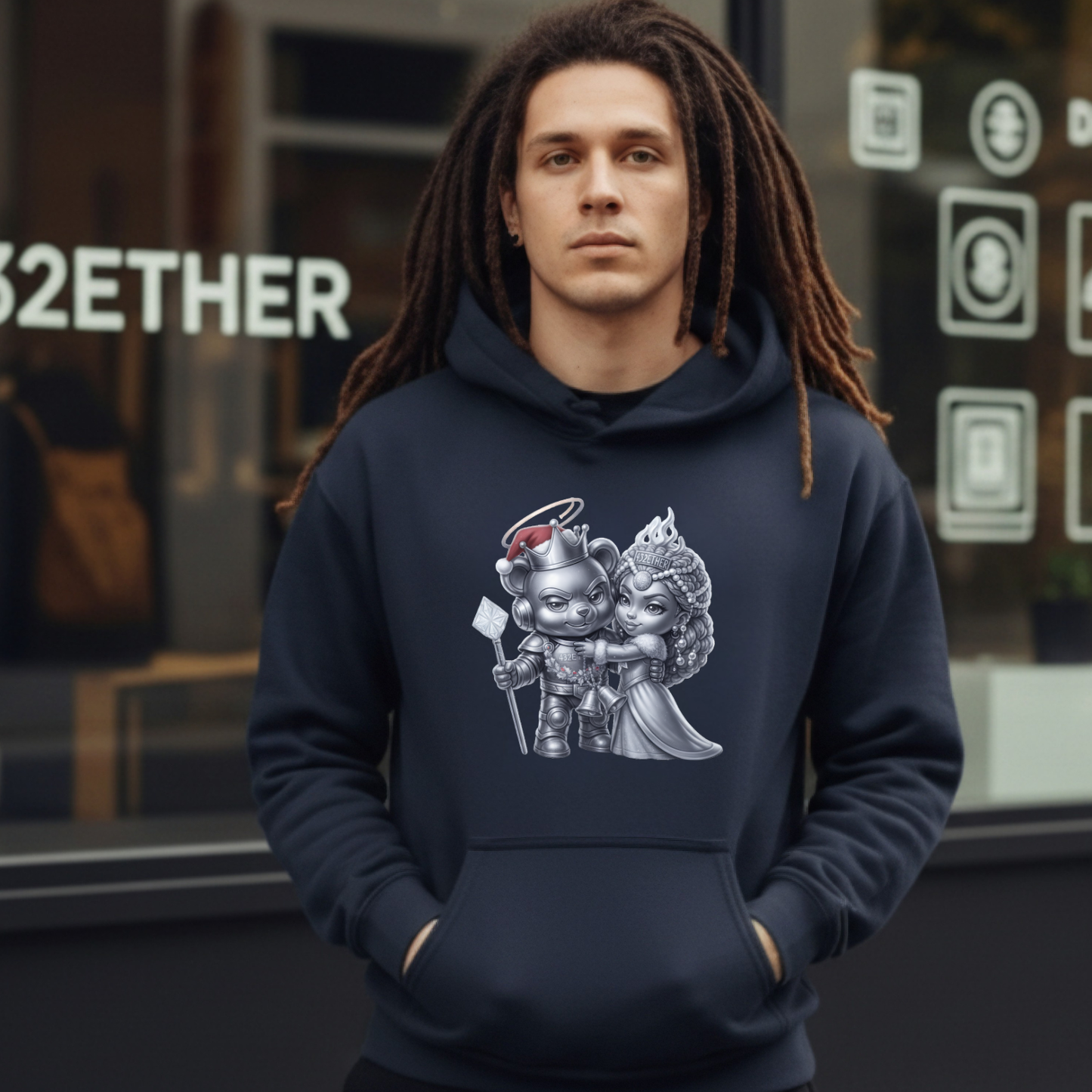 Royal Holiday Couple Hoodie