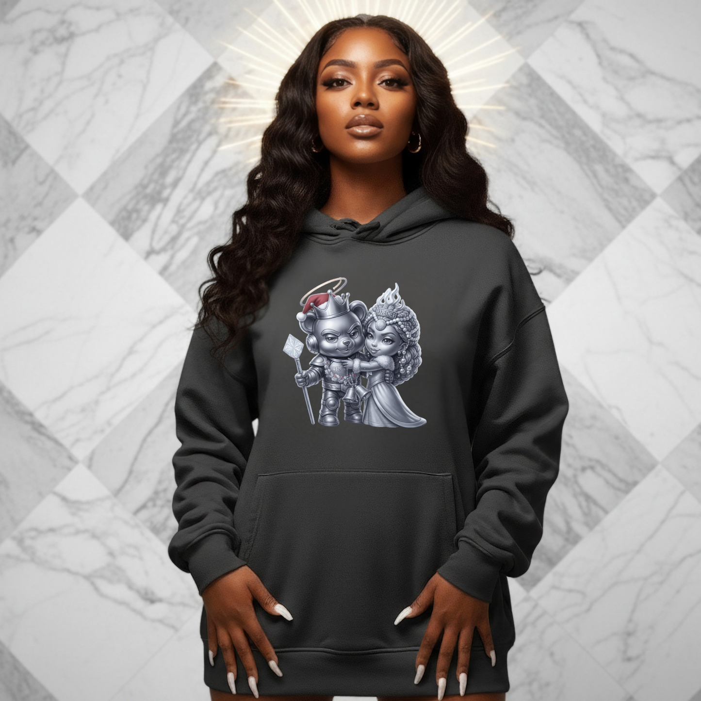 Royal Holiday Couple Hoodie