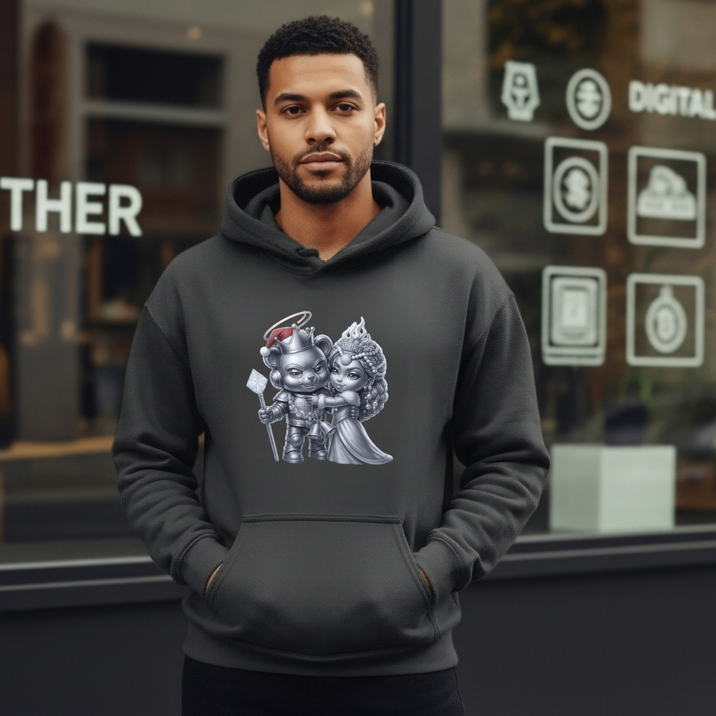 Royal Holiday Couple Hoodie