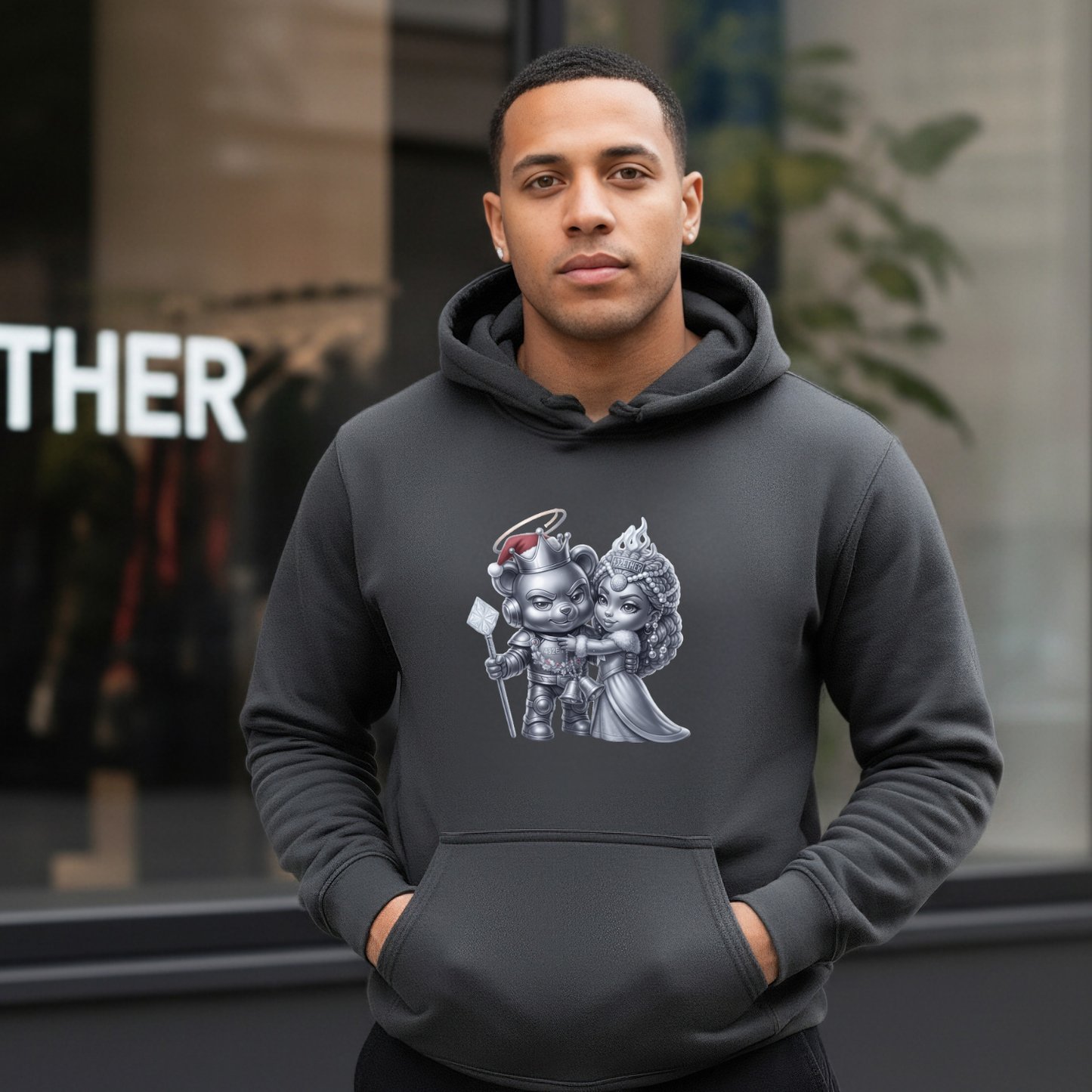 Royal Holiday Couple Hoodie