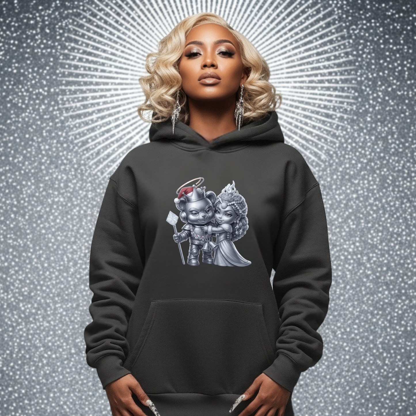 Royal Holiday Couple Hoodie