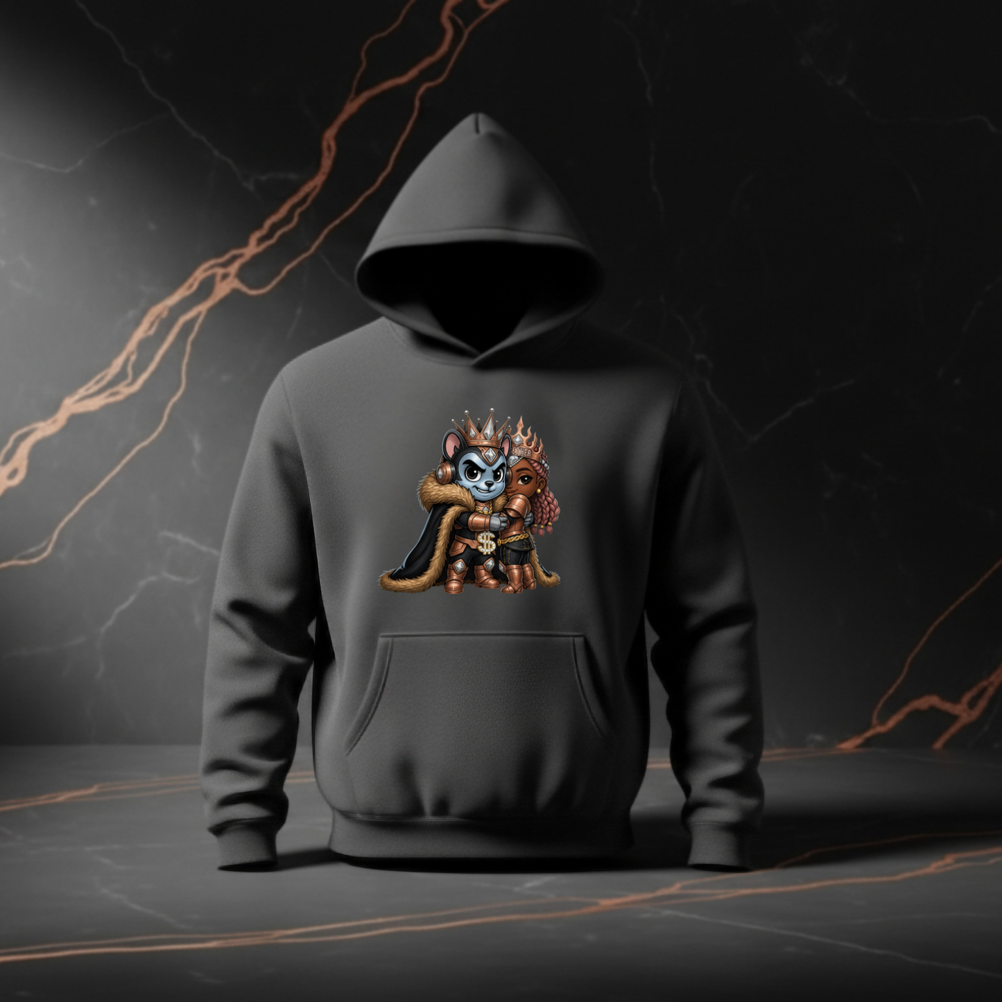 Crown Dynasty Couple Hoodie