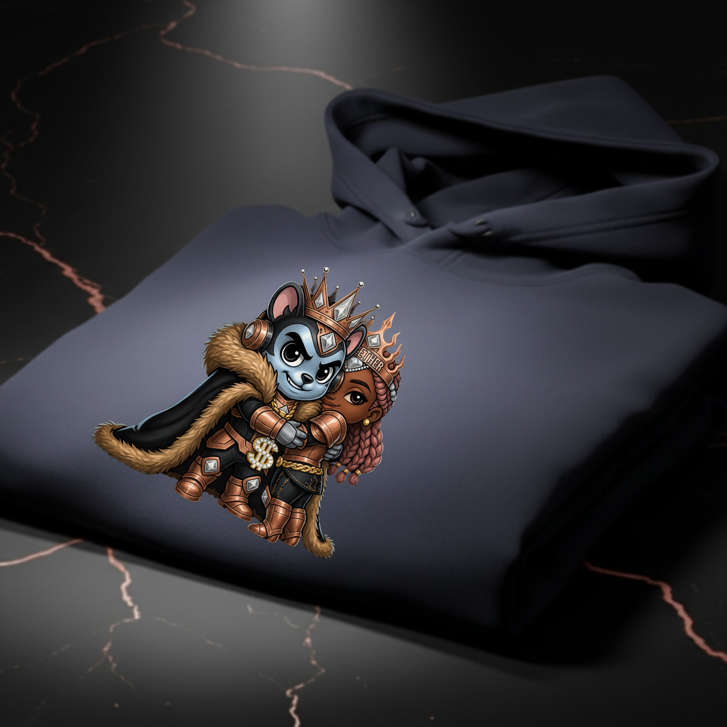 Crown Dynasty Couple Hoodie