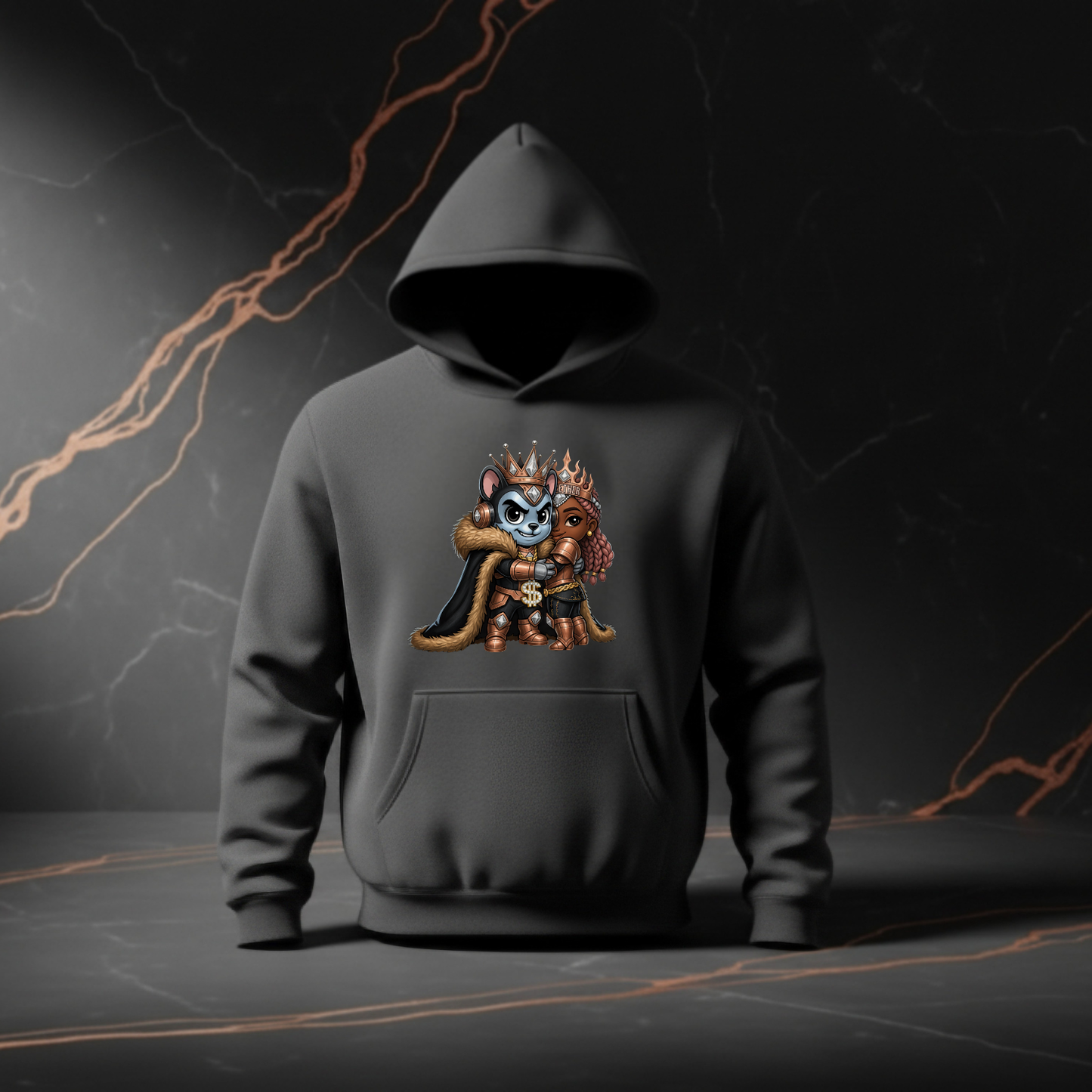 Crown Dynasty Couple Hoodie