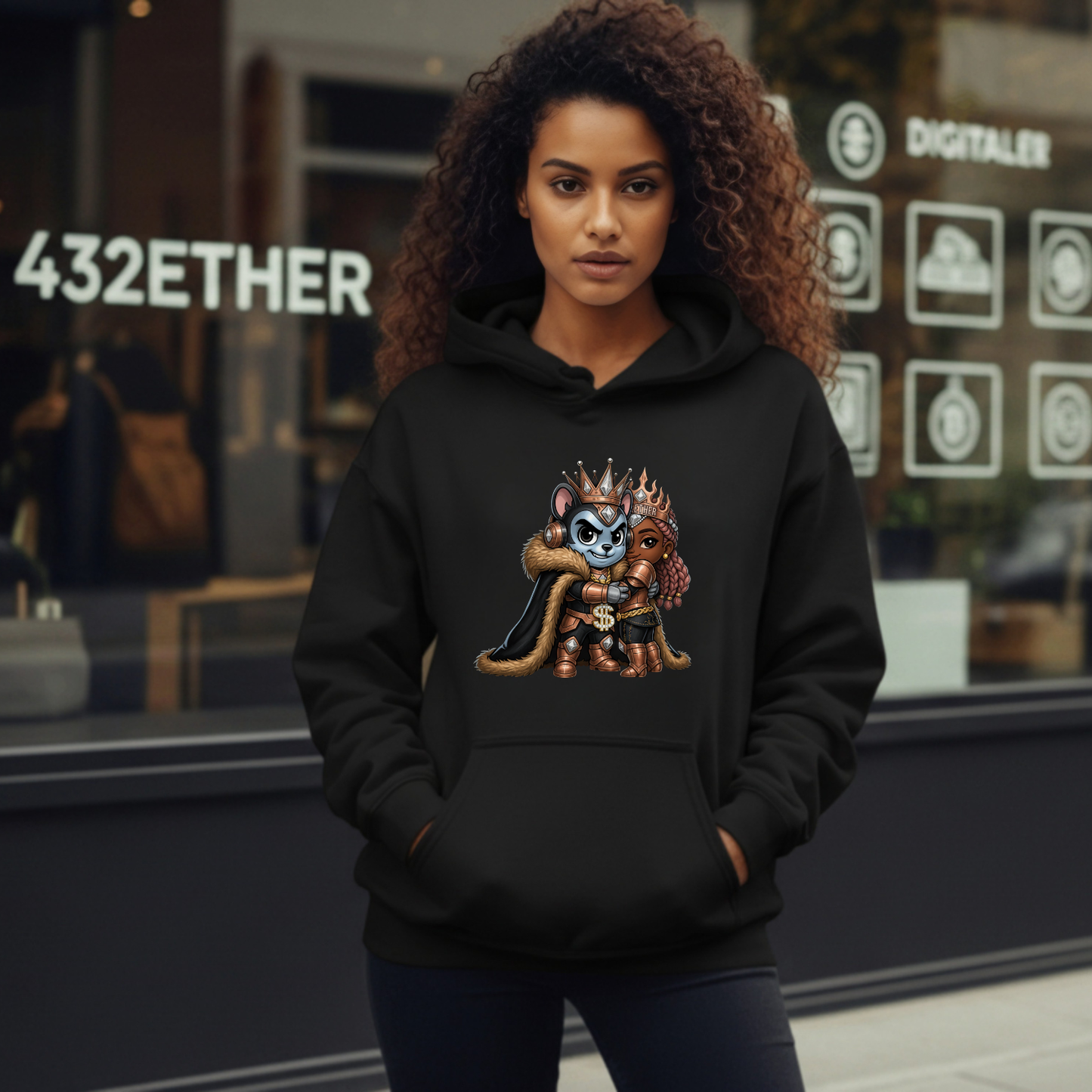 Crown Dynasty Couple Hoodie