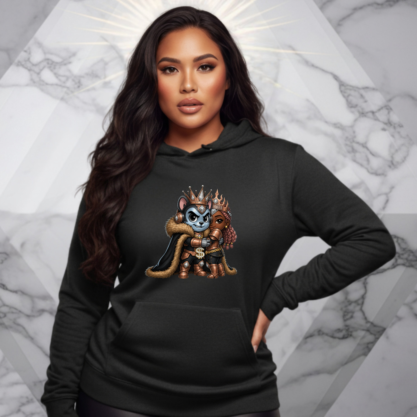 Crown Dynasty Couple Hoodie