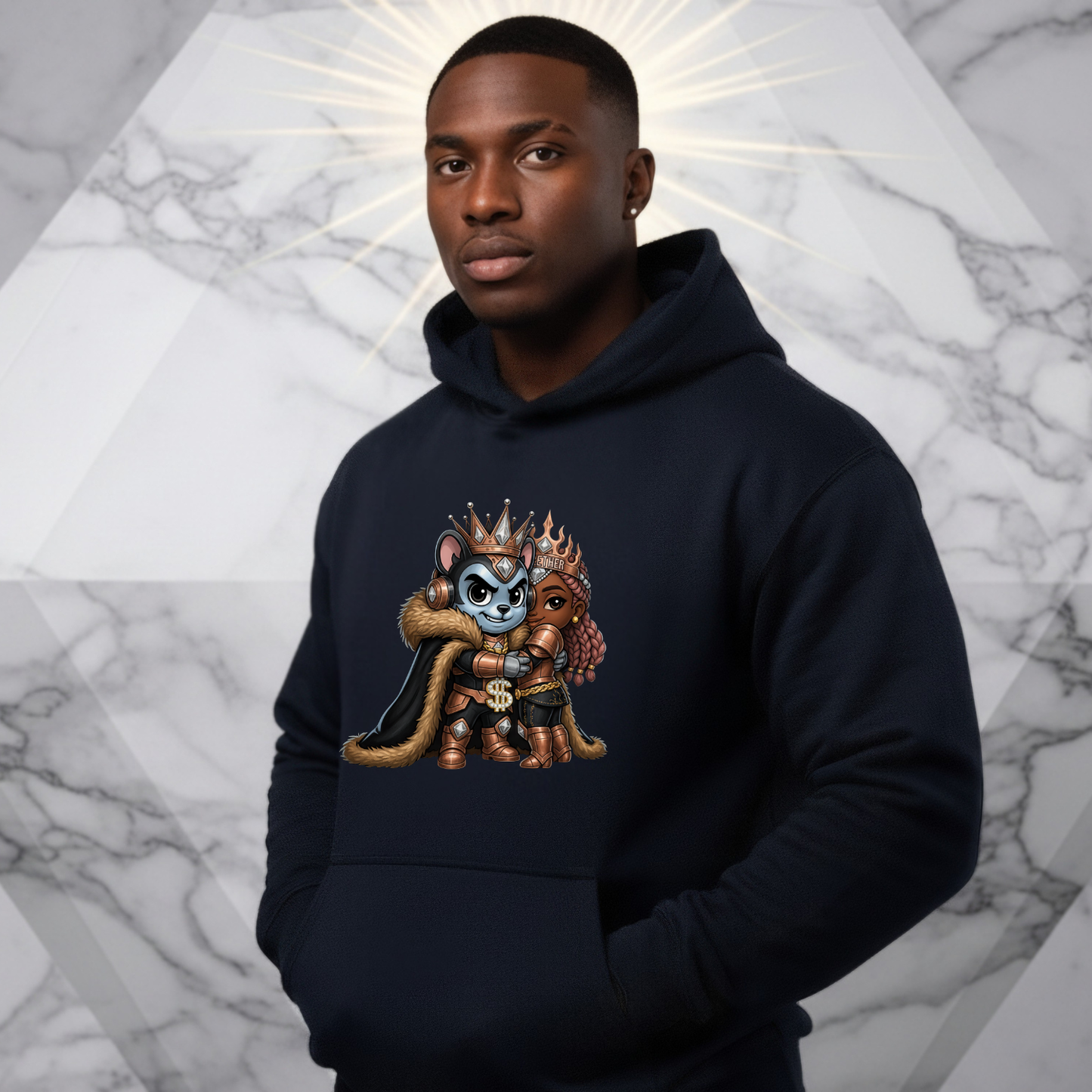 Crown Dynasty Couple Hoodie