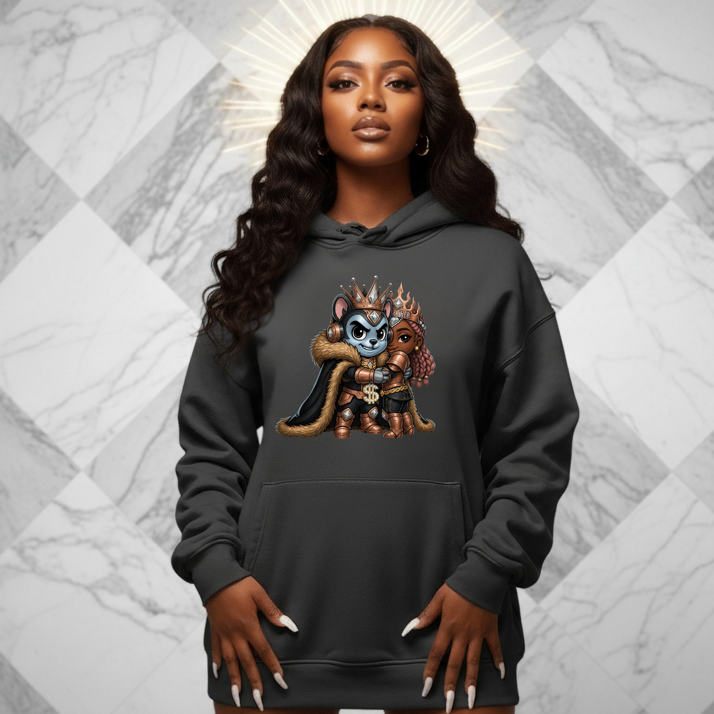 Crown Dynasty Couple Hoodie