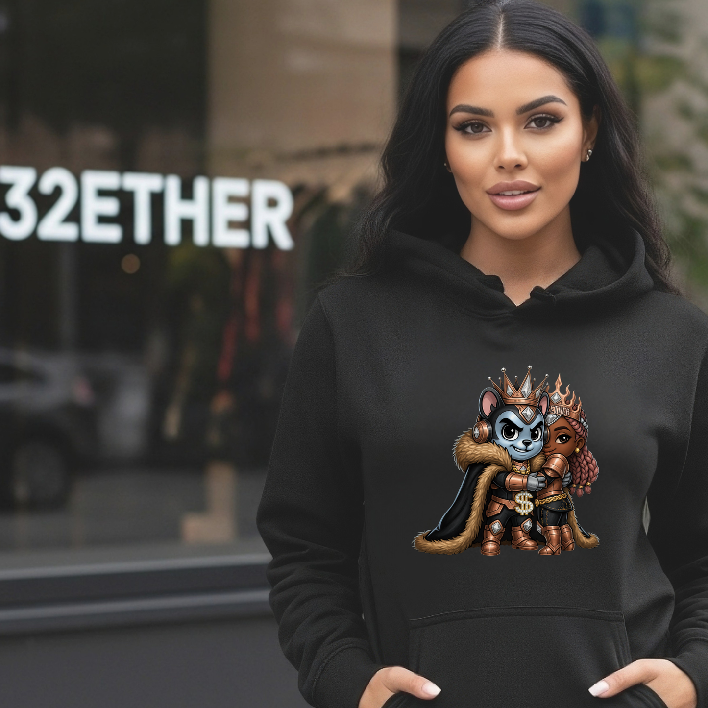 Crown Dynasty Couple Hoodie