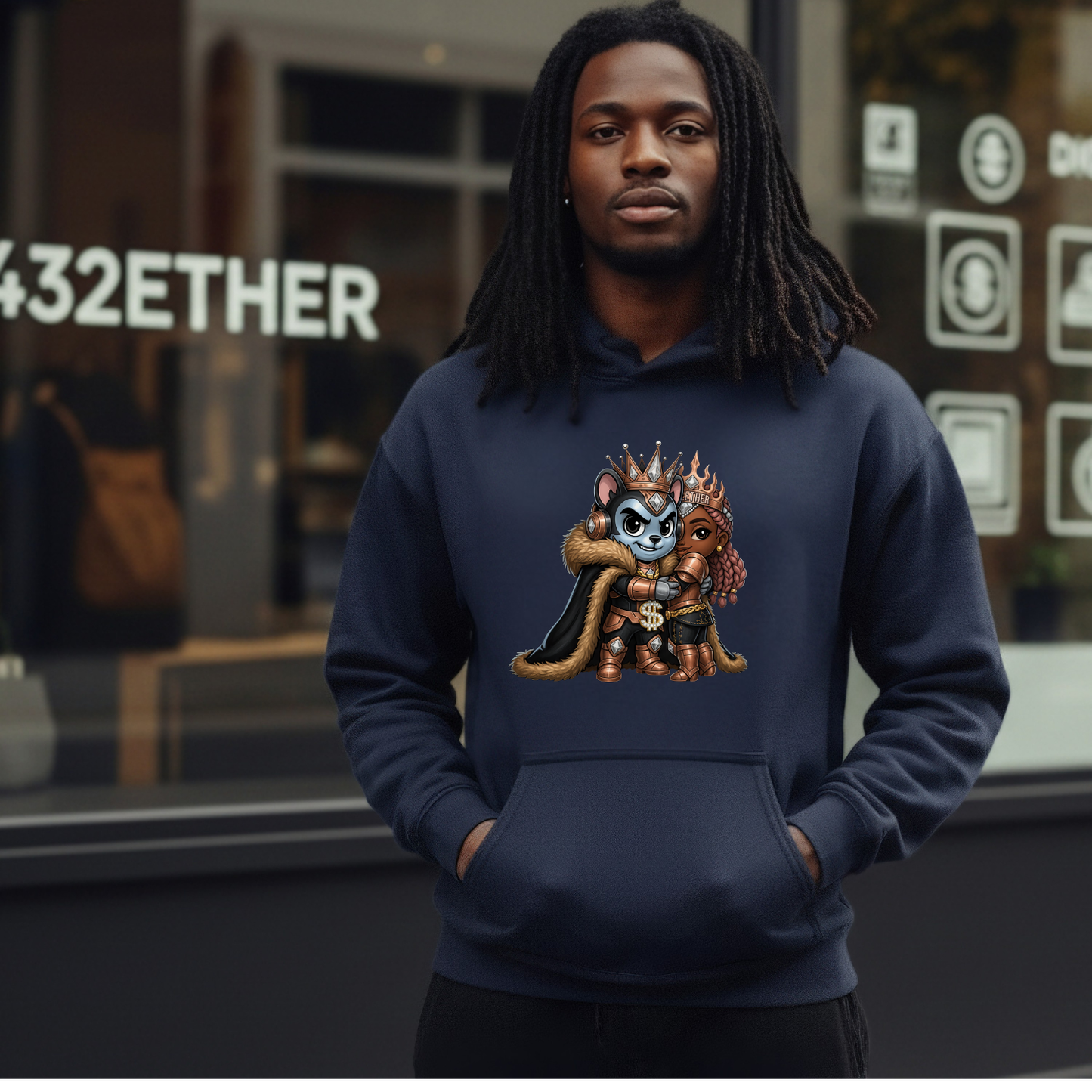 Crown Dynasty Couple Hoodie