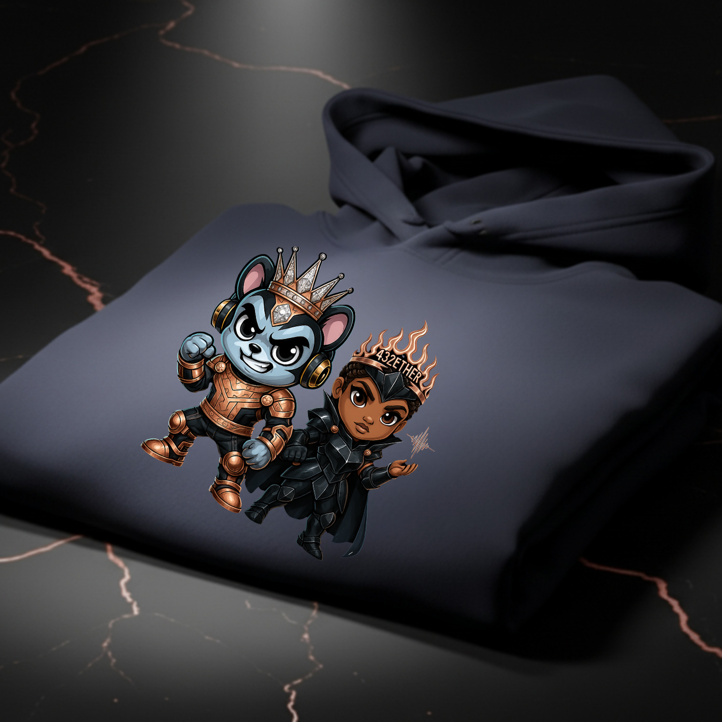 Battle Warrior Couple Hoodie