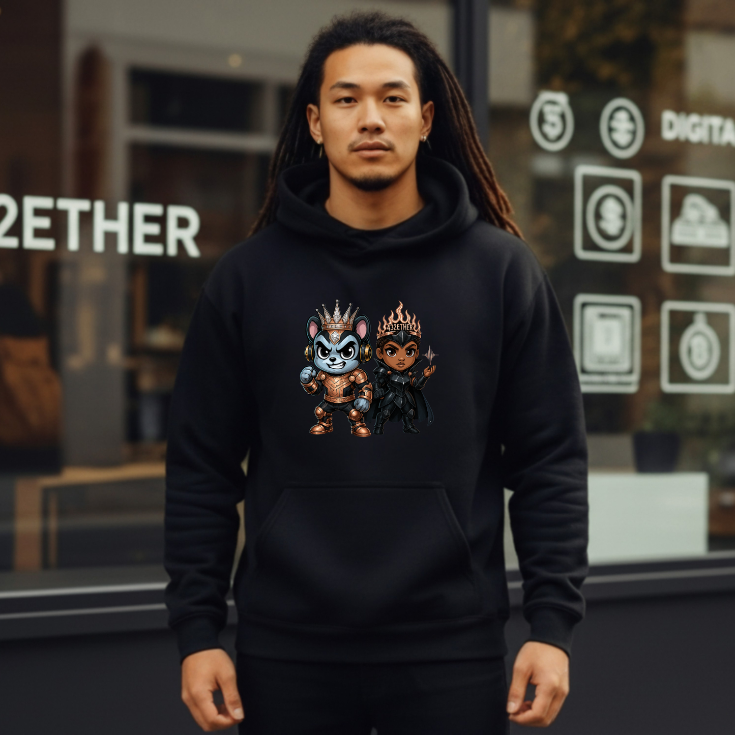 Battle Warrior Couple Hoodie