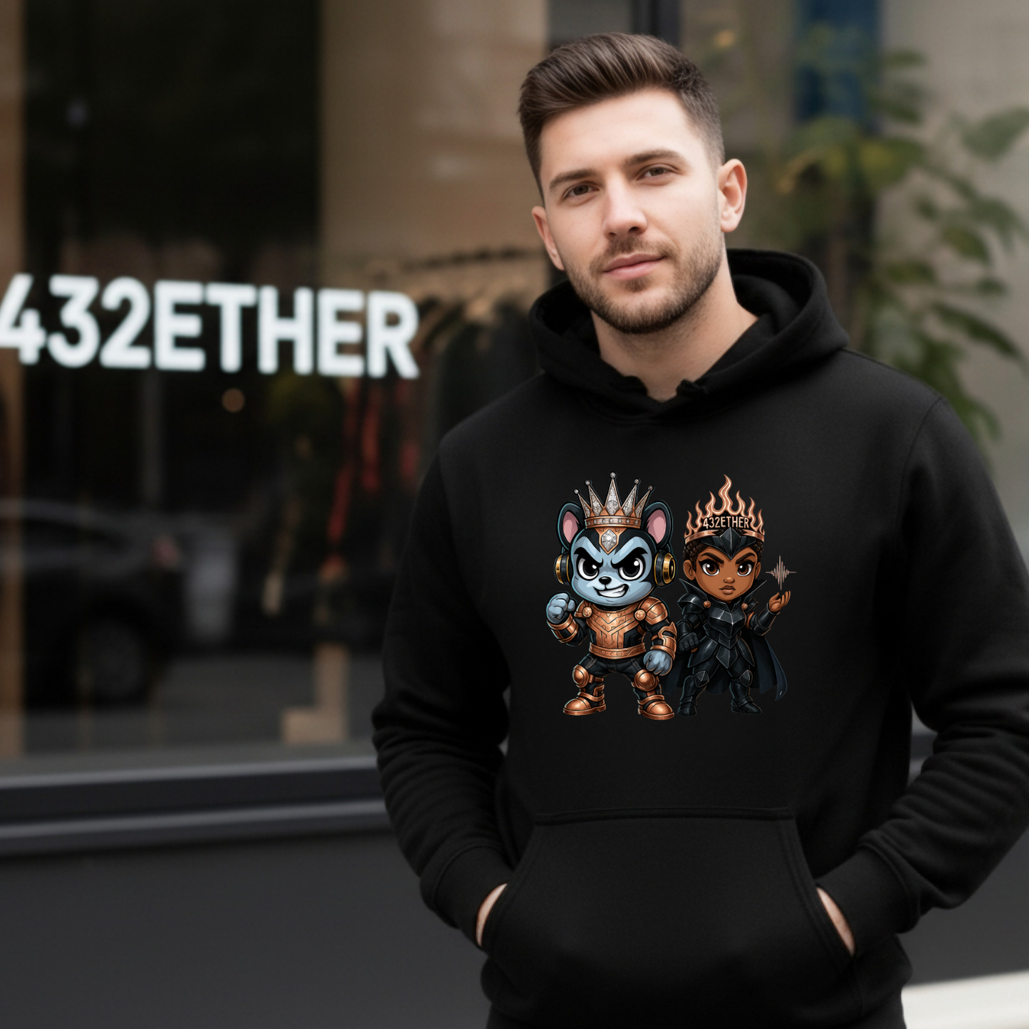 Battle Warrior Couple Hoodie