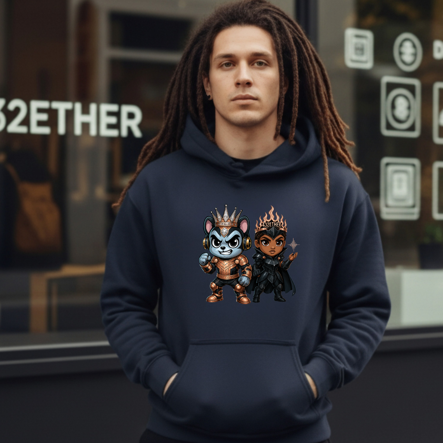Battle Warrior Couple Hoodie
