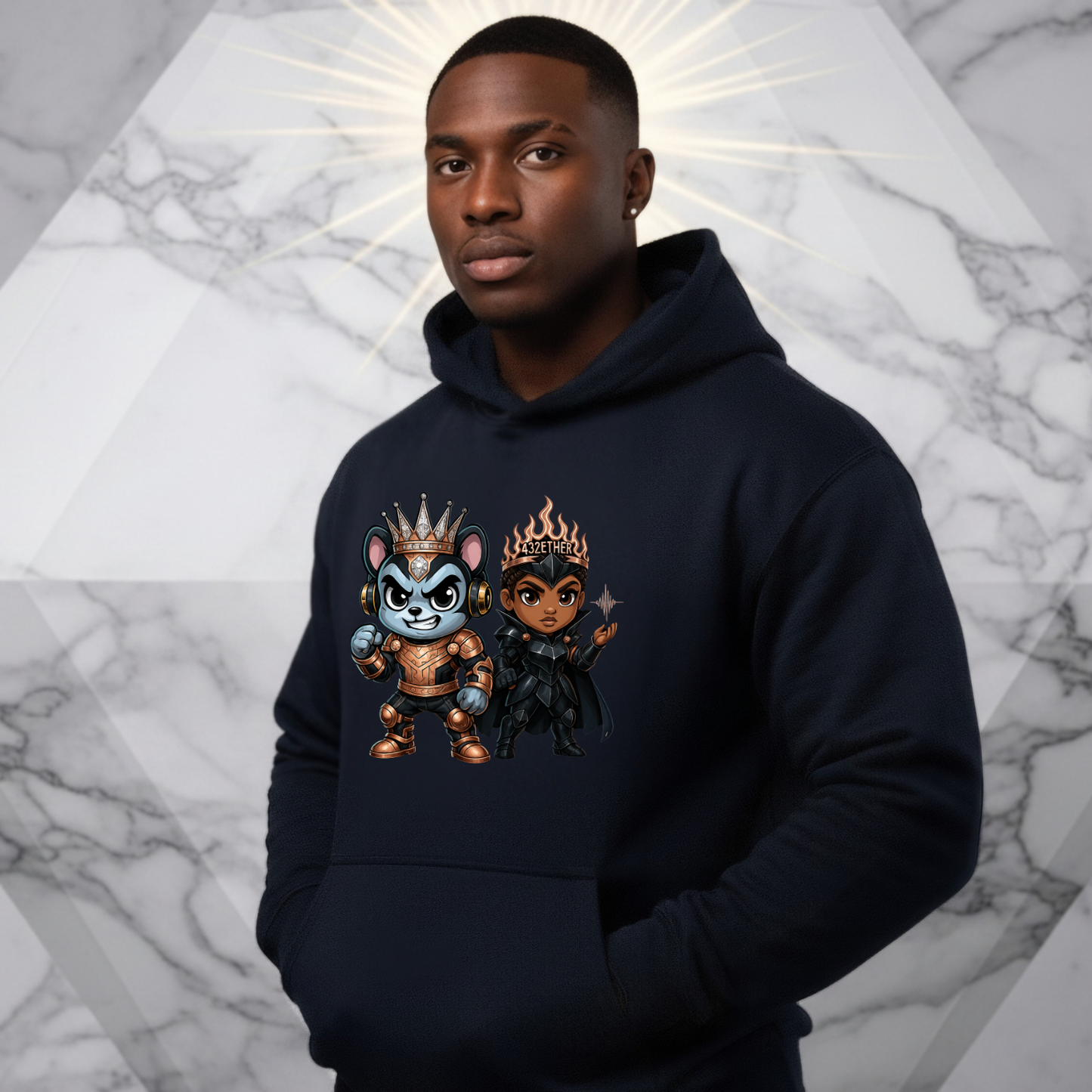 Battle Warrior Couple Hoodie