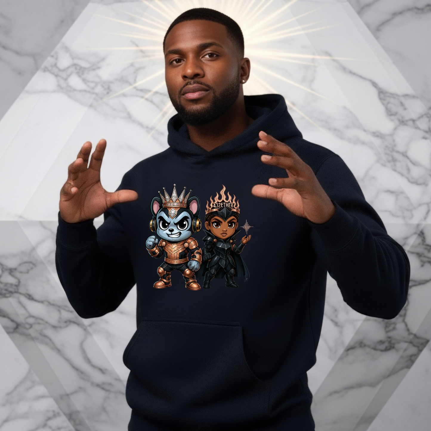 Battle Warrior Couple Hoodie