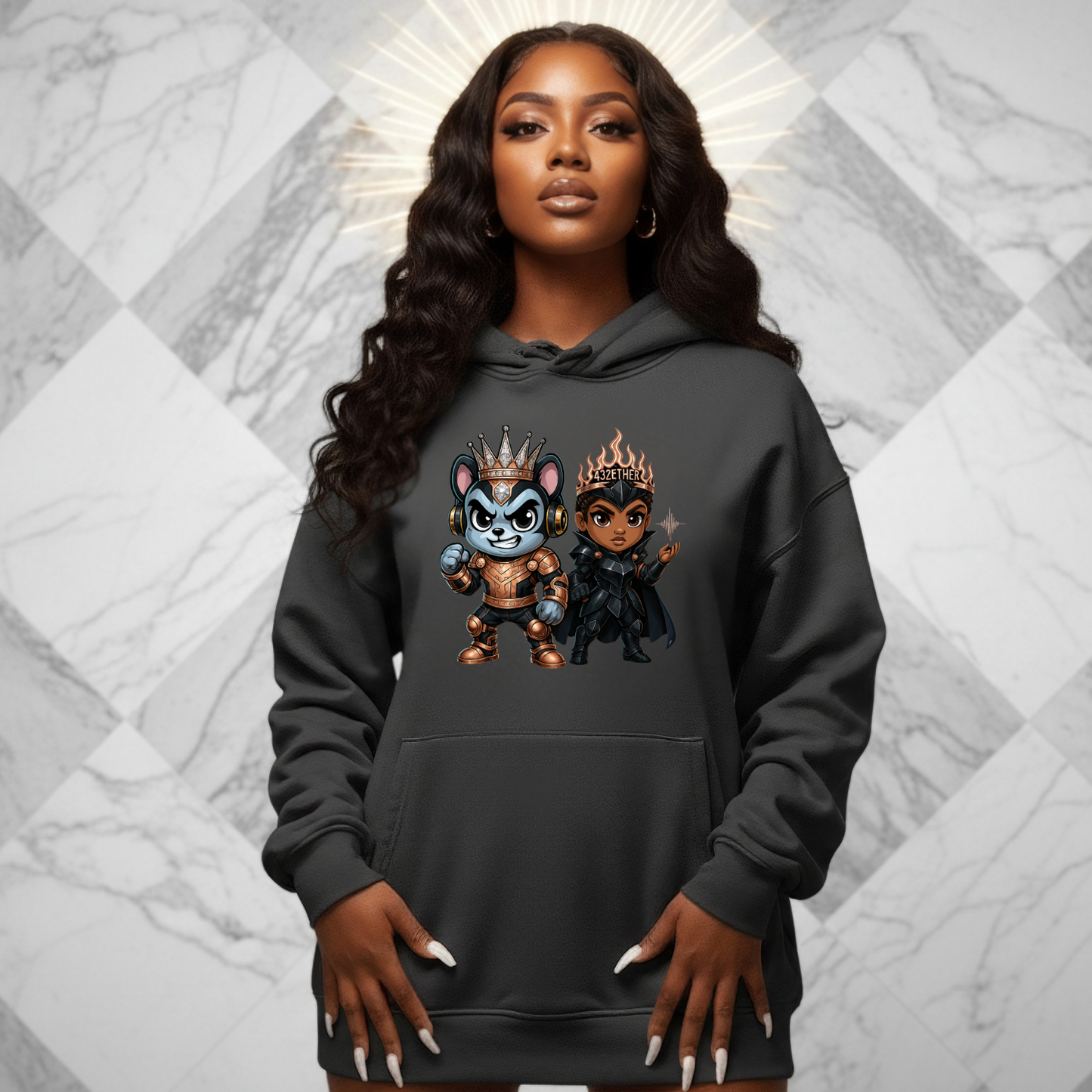 Battle Warrior Couple Hoodie
