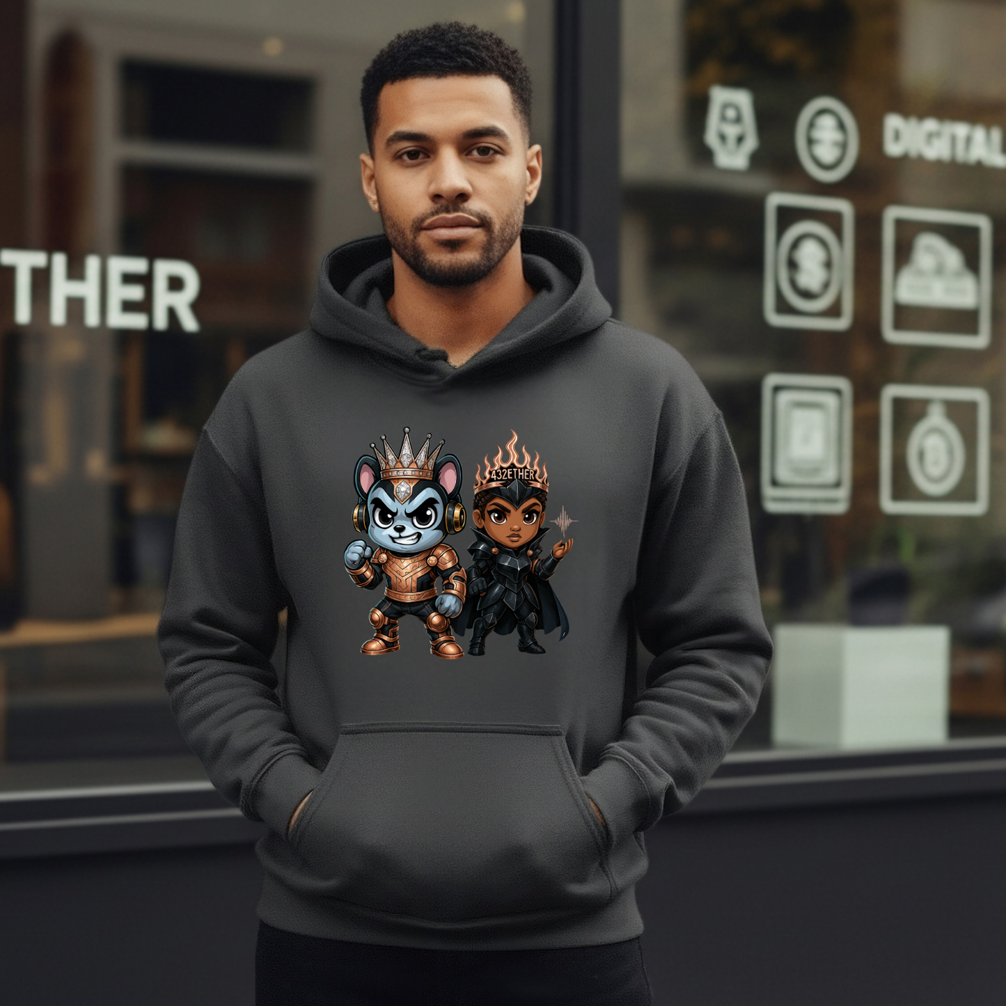 Battle Warrior Couple Hoodie