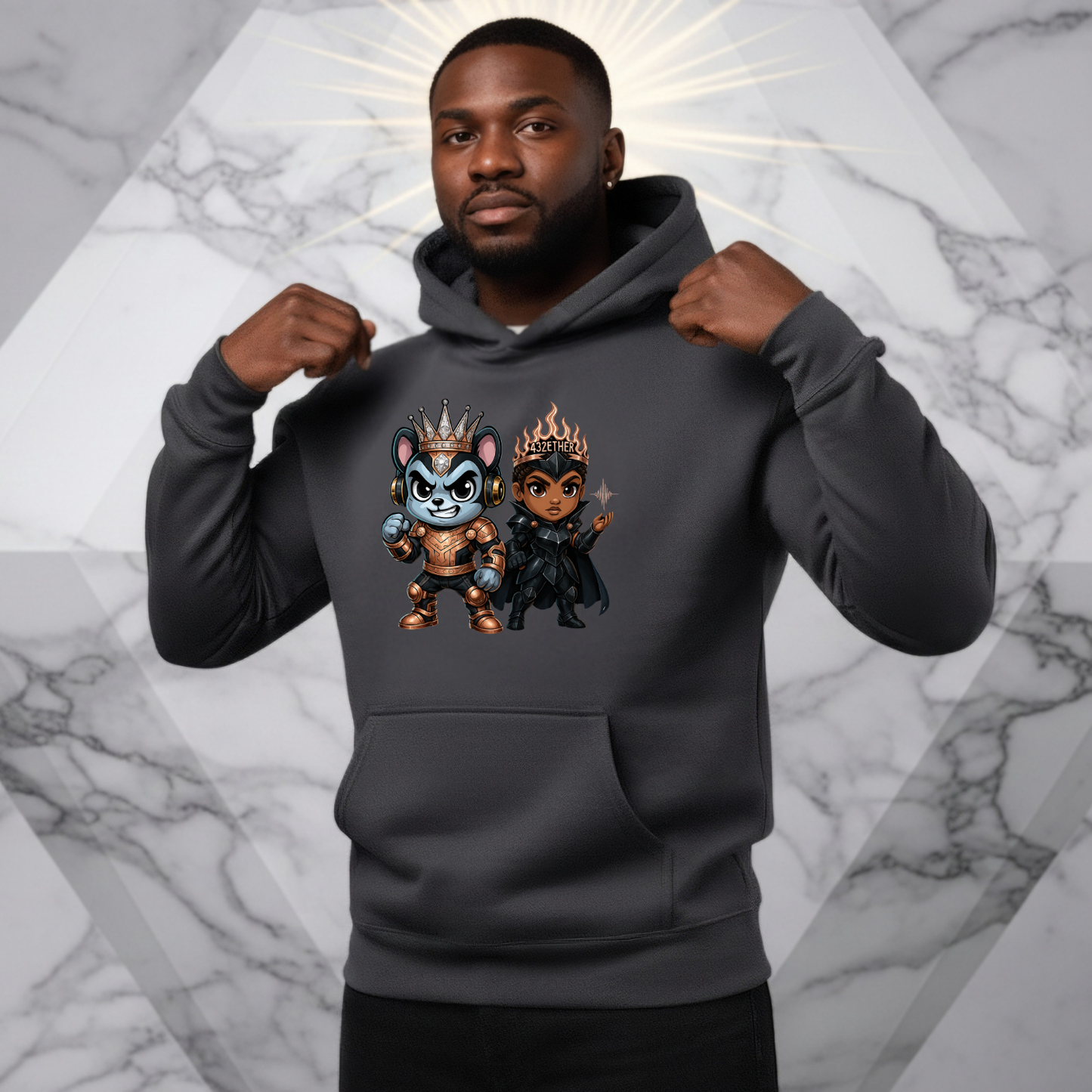 Battle Warrior Couple Hoodie