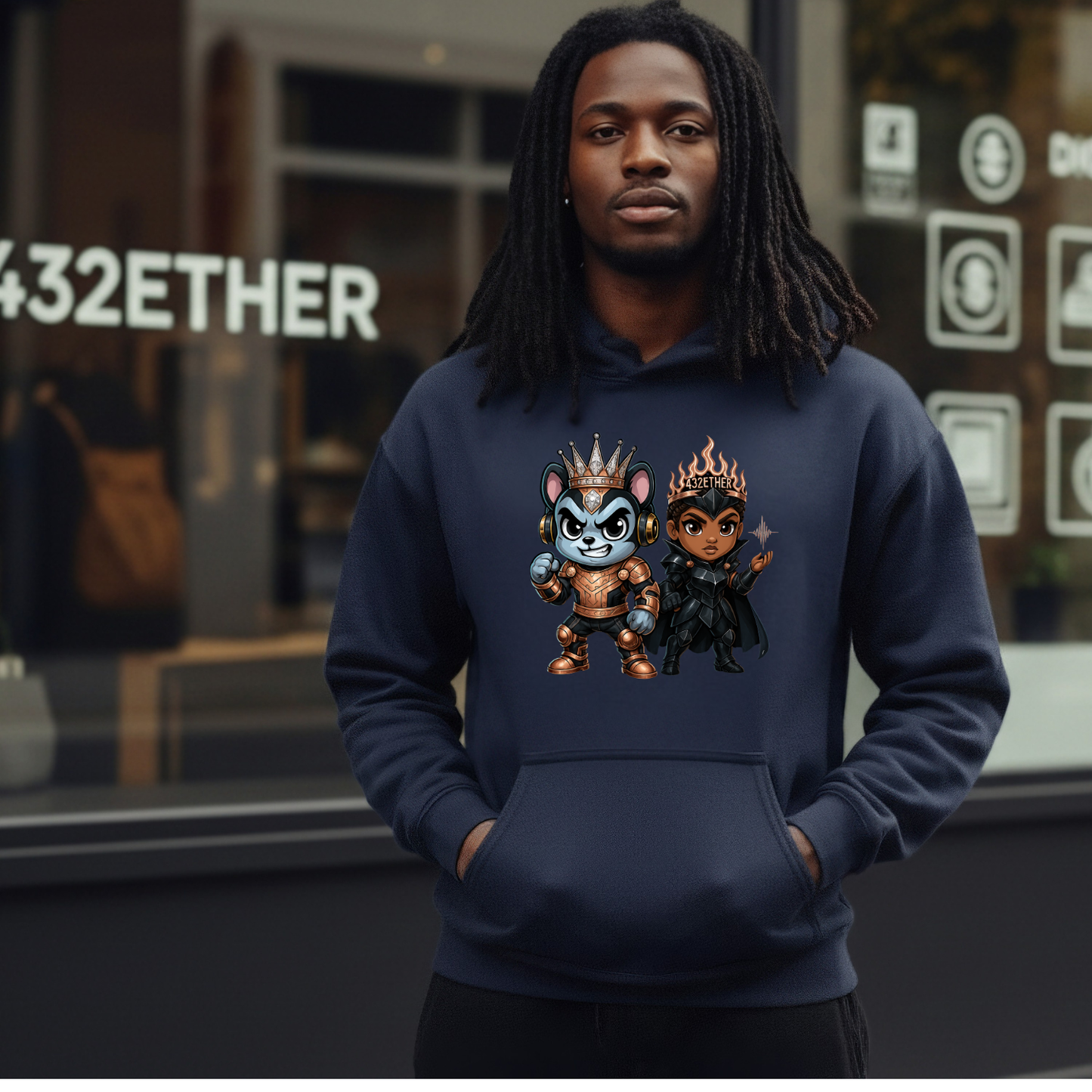 Battle Warrior Couple Hoodie