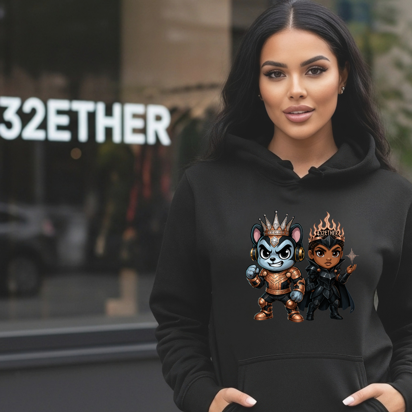 Battle Warrior Couple Hoodie