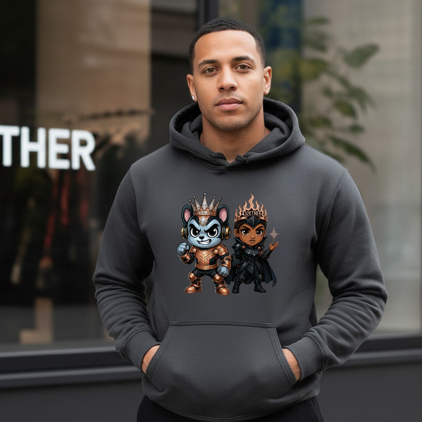 Battle Warrior Couple Hoodie