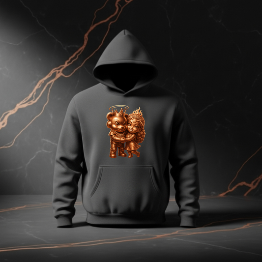 Golden Lovers Couple Hoodie
