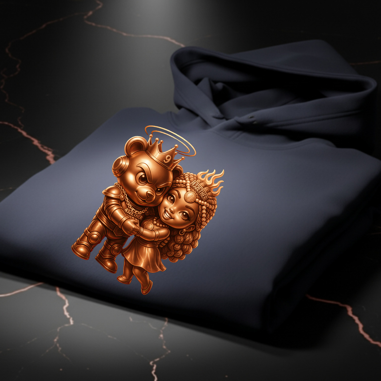 Golden Lovers Couple Hoodie