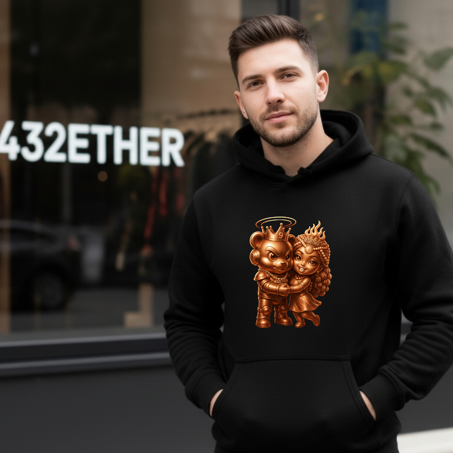 Golden Lovers Couple Hoodie