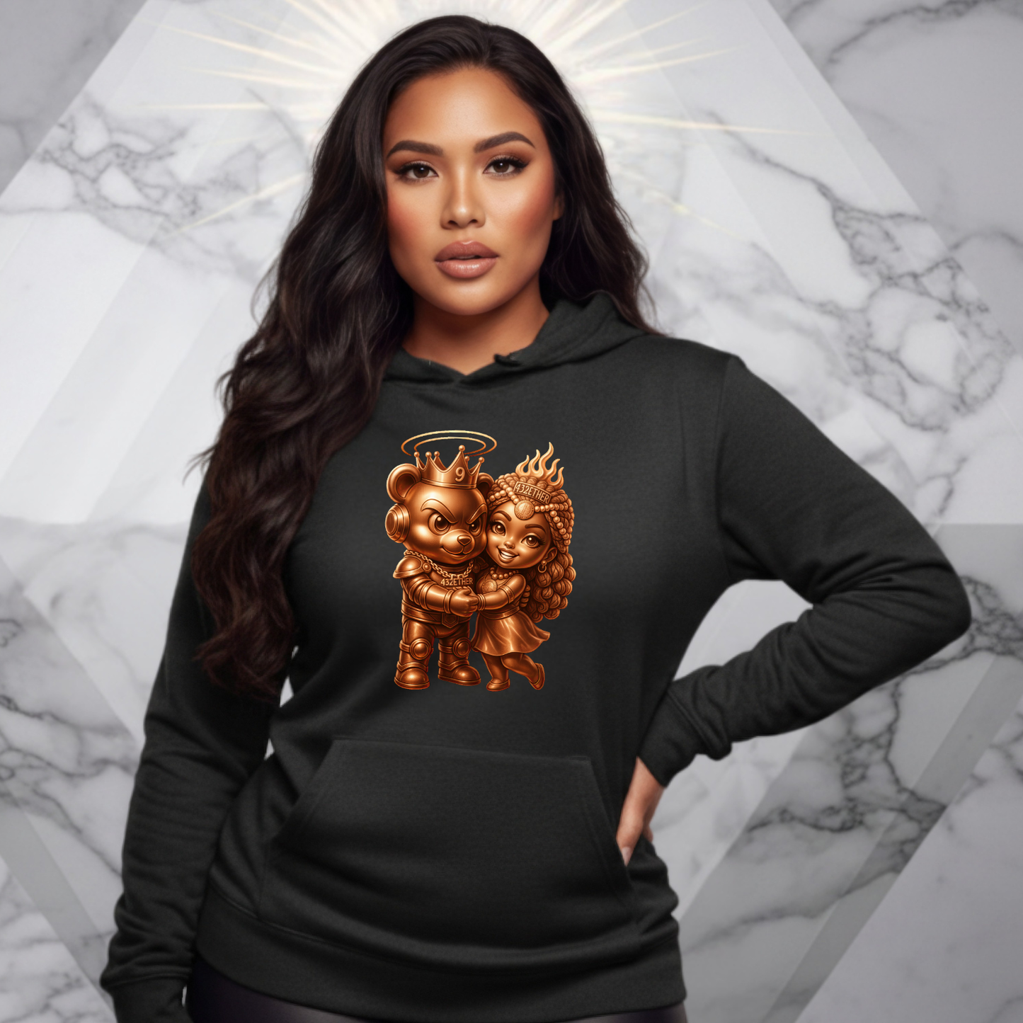 Golden Lovers Couple Hoodie