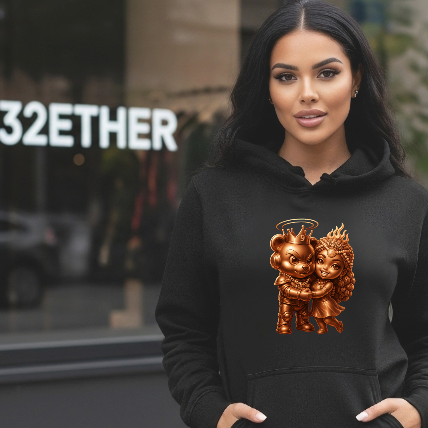 Golden Lovers Couple Hoodie