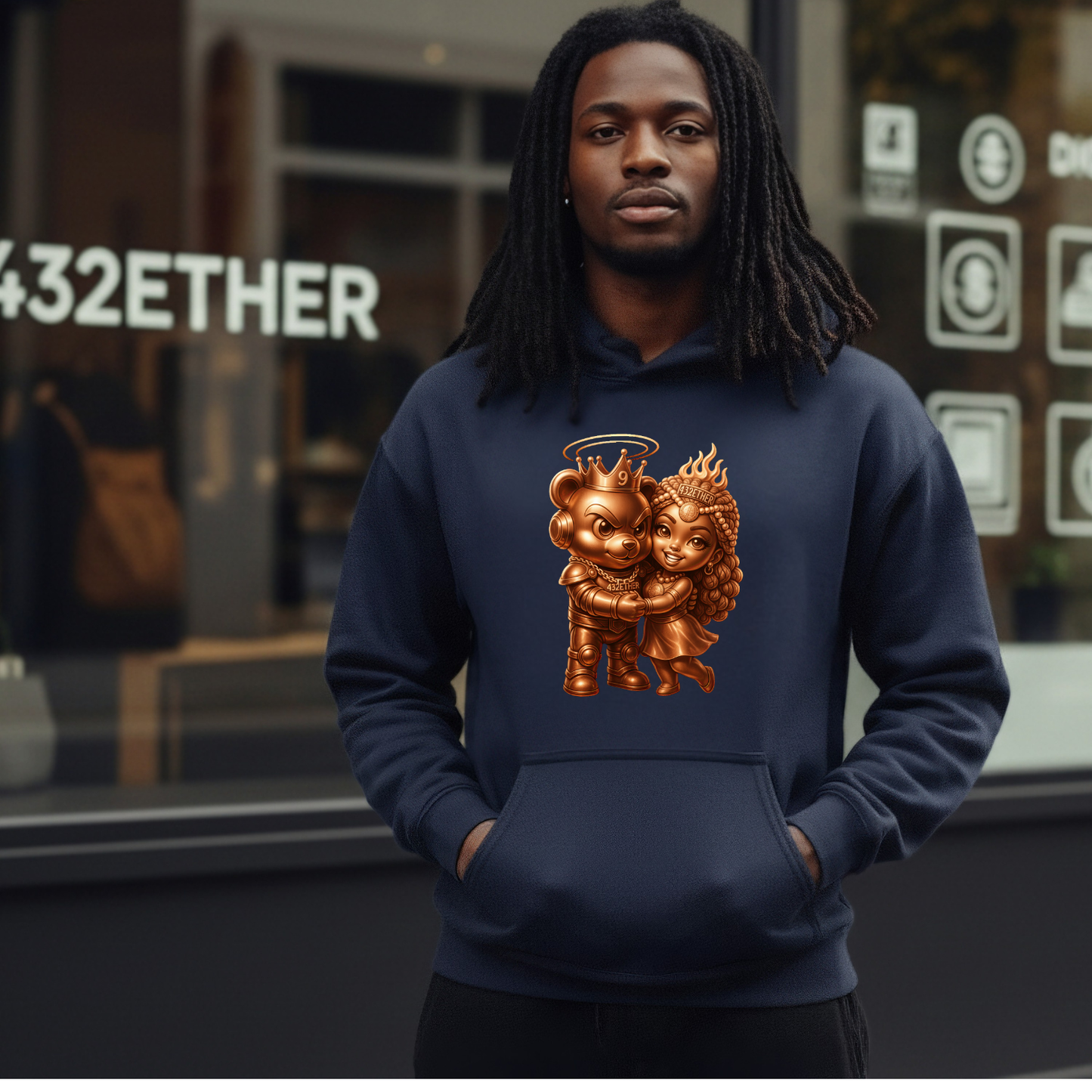 Golden Lovers Couple Hoodie